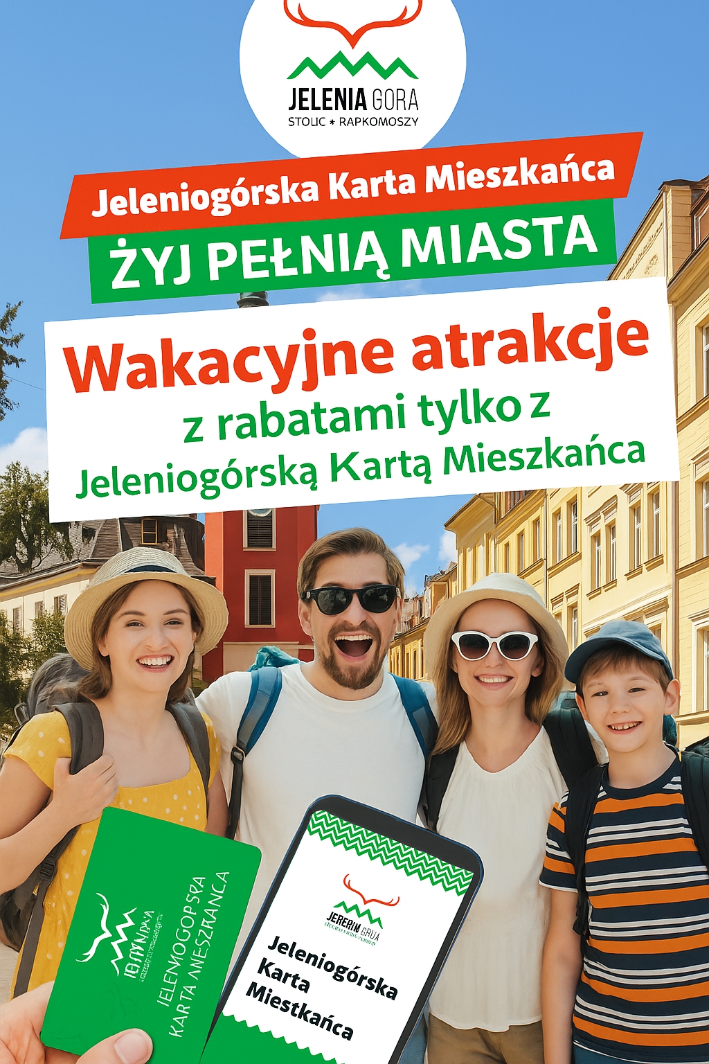 aktualność: 🌞 LATO ZE ZNIŻKAMI? TYLKO Z JELENIOGÓRSKĄ KARTĄ MIESZKAŃCA! 🎫