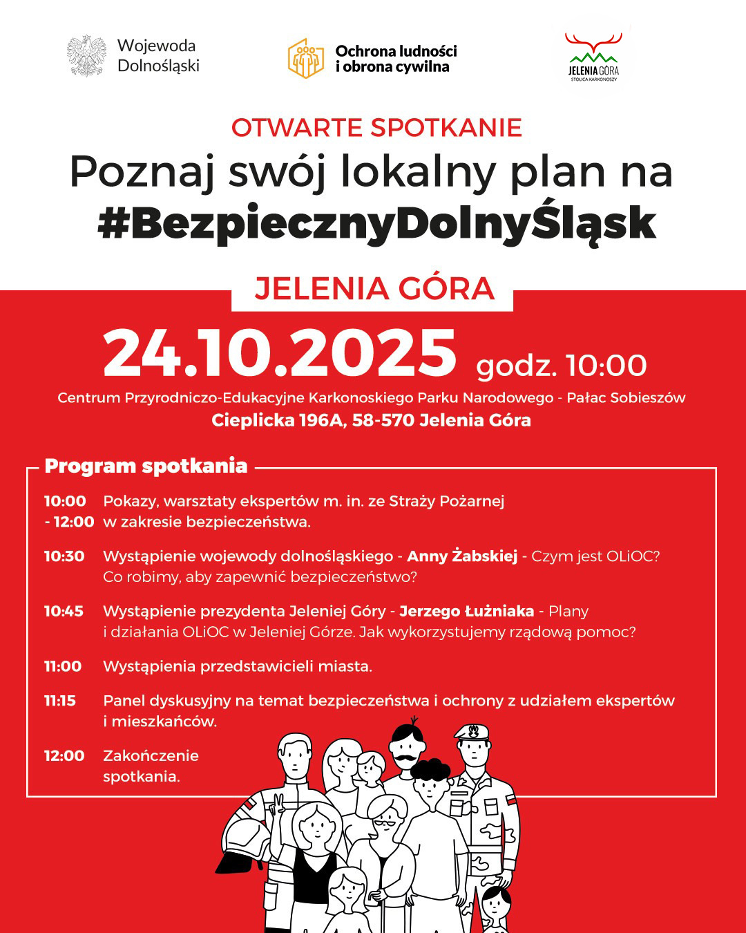 aktualność: Otwarte spotkanie poświęcone ochronie ludności i obronie cywilnej – w ramach inicjatywy #BezpiecznyDolnyŚląsk.